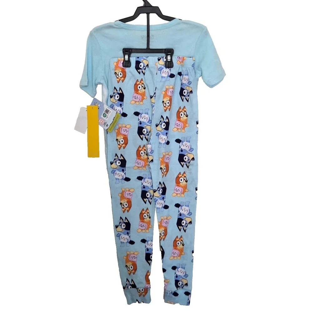 NWT ‎ Kids Bluey 2 Piece Pajama Set Size M (8)  Short Sleeve Top  Long Bottom